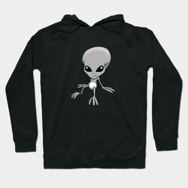 Alien Baby Hoodie by Wickedcartoons